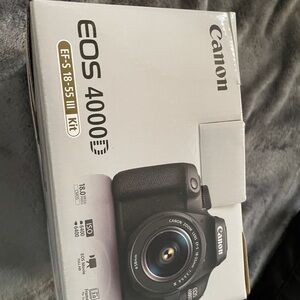 Canon EOS 4000D DSLR Camera with 18-55mm Lens - Black